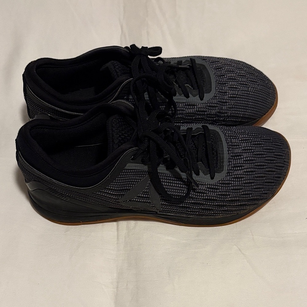 Reebok Nano 8.0 Black and Gray Athletic Shoes mens 7 women’s 8